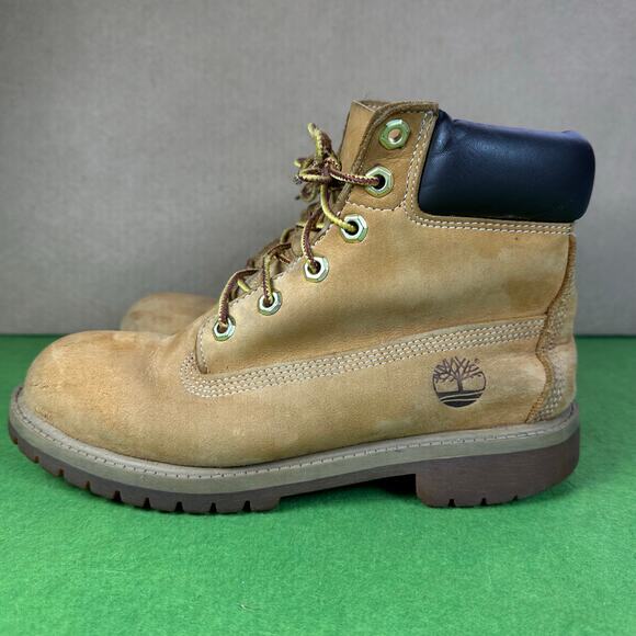 Timberland Boys' 5 Youth Waterproof Wheat boots - Picture 3 of 14